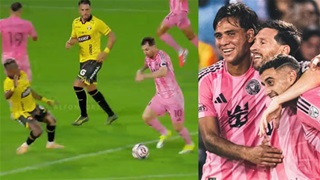 VIDEO Messi solo ghi bàn đẹp mắt vào lưới Barcelona ở tuổi 38