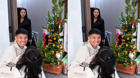 Tết ấm áp, nhẹ nhàng bên gia đình của trung vệ Bùi Tiến Dũng