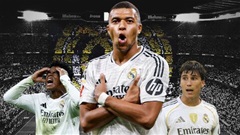 Kylian Mbappe đang 'hại' một lúc hai sao trẻ Real Madrid