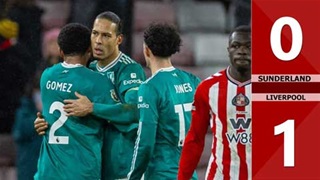 Highlight Sunderland vs Liverpool: 0-1 (Vòng 26 Ngoại hạng Anh 2025/26)