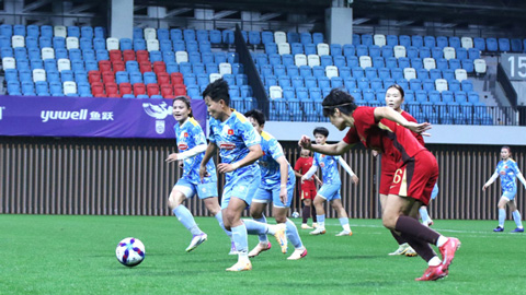 ĐT nữ Việt Nam thu về nhiều kinh nghiệm khi đối đầu với Trung Quốc