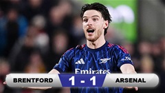 Kết quả Brentford 1-1 Arsenal: Pháo thủ hòa đáng tiếc