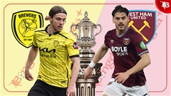 Nhận định bóng đá Burton vs West Ham, 19h15 ngày 14/2: Đà thăng tiến của Búa tạ