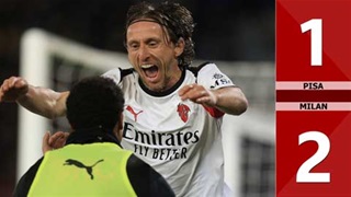 Highlight Pisa vs Milan: 1-2 (Vòng 25 Serie A 2025/26)