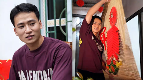 VIDEO Lý do khiến thủ môn điển trai nhất V.League về quê ăn Tết muộn