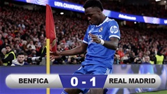 Kết quả Benfica 0-1 Real Madrid: Los Blancos đòi nợ thành công