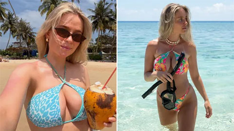 Fan nữ quyến rũ nhất của MU khoe đôi gò bồng đảo như trái dừa