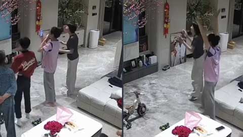 Doãn Hải My nhẩy cẫng vui sướng ăn mừng siêu phẩm của Văn Hậu