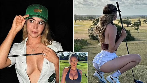 Paige Spiranac lại gây sốc khi không mặc áo ngực