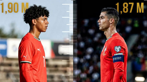 Con trai của Cristiano Ronaldo được dự đoán cao tới 2 mét