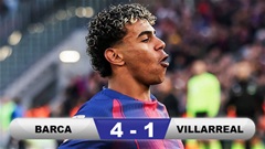 Kết quả Barca 4-1 Villarreal: Yamal lập hat-trick