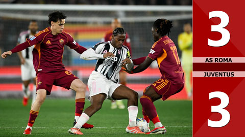 Highlight AS Roma vs Juventus: 3-3 (Vòng 27 Serie A 2025/26)