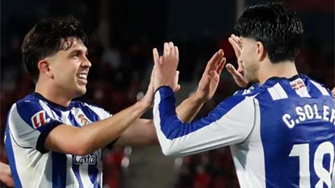 Sociedad chỉ kém Barca và Real Madrid trong năm 2026