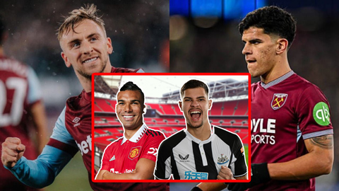MU 'đại tu' hè 2026: Nhắm sao Newcastle thay Casemiro, 'cuỗm' bộ đôi của West Ham
