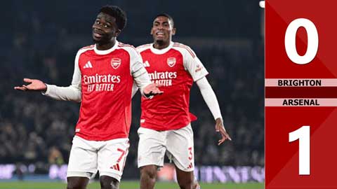 Highlight Brighton vs Arsenal: 0-1 (Vòng 29 Ngoại hạng Anh 2025/26)
