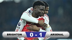 Kết quả Brighton 0-1 Arsenal: Người hùng Saka
