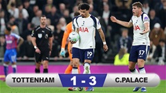 Kết quả Tottenham 1-3 Crystal Palace: Spurs mấp mé khu vực xuống hạng