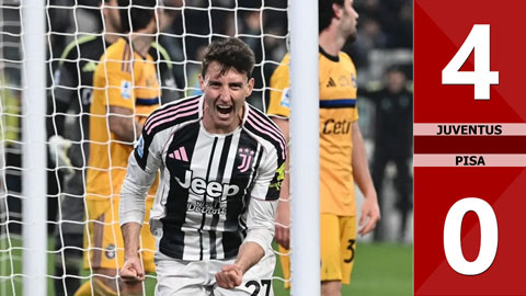 Highlight Juventus vs Pisa: 4-0 (Vòng 28 Serie A 2025/26)