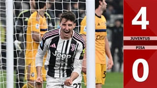 Highlight Juventus vs Pisa: 4-0 (Vòng 28 Serie A 2025/26)
