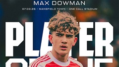 Anh tên là Max Dowman, các CĐV Arsenal hãy nhớ lấy!