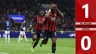 Highlight AC Milan vs Inter: 1-0