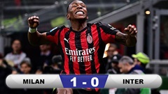 Kết quả Milan 1-0 Inter: Rút ngắn cách biệt