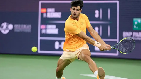 Alcaraz dễ dàng vượt qua Norrie, lần thứ 5 liên tiếp vào bán kết Indian Wells
