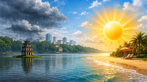 Dự báo thời tiết hôm nay 27/3: Bắc Bộ có mưa, Nam Bộ nắng mạnh