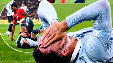 Sao Arsenal khiến hậu vệ Uruguay dính chấn thương 'khó đỡ'