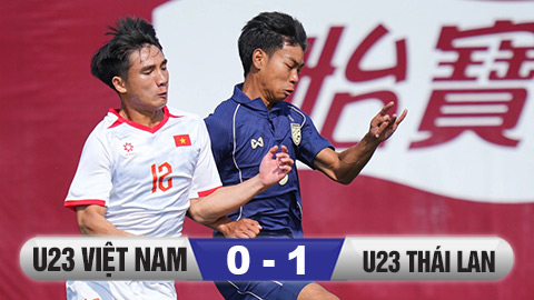 Kết quả U23 Việt Nam 0-1 U23 Thái Lan: Dàn cầu thủ trẻ học hỏi anh lớn
