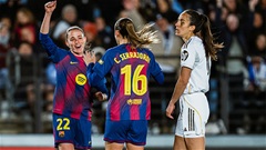Barca 'vùi dập' Real Madrid trong trận El Clasico nữ để áp sát ngôi vương