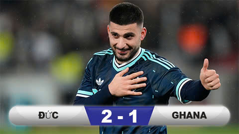 Kết quả Đức 2-1 Ghana: 