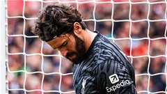Liverpool mất Alisson tới hết mùa