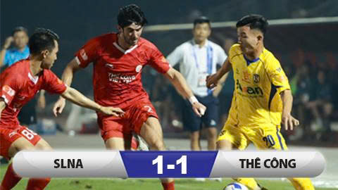 Kết quả SLNA 1-1 Thể Công Viettel: Trung vệ Việt kiều toả sáng, đội khách thoát hiểm phút cuối