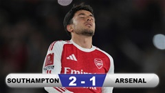 Kết quả Southampton 2-1 Arsenal: Pháo thủ tan mộng ăn ba