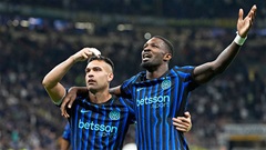 Thuram & Lautaro Martinez thăng hoa, Inter Milan 'hủy diệt' Roma và băng băng tới Scudetto