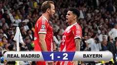 Kết quả Real Madrid 1-2 Bayern: Đánh sập Bernabeu