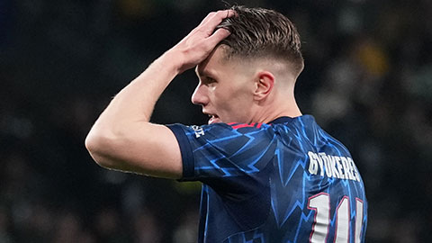 Viktor Gyokeres lại 'mất hút' lúc Arsenal cần nhất