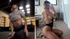 Kayla Simmons 'đốt mắt' fan với video tập luyện trong phòng gym