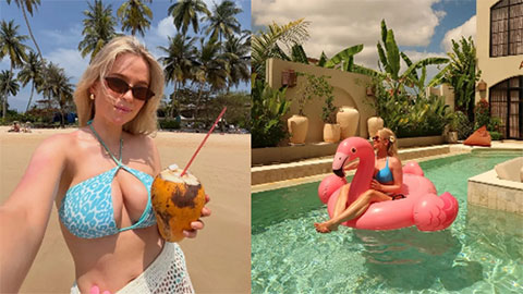 'Fan nữ quyến rũ nhất của MU' gây sốt với loạt ảnh bikini tại Bali