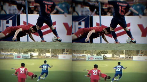 Cầu thủ U15 tái hiện lại khoảnh khắc lấy mặt đỡ bóng kinh điển của Văn Hậu