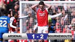 Kết quả Arsenal 1-2 Bournemouth: Pháo thủ ngã ngựa