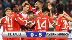 Kết quả St. Pauli 0-5 Bayern Munich: Cách chức vô địch 1 trận thắng