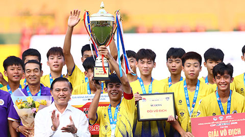Hà Nội lần đầu vô địch giải U15 Quốc gia sau 2 thập kỷ 