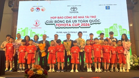 35 đội tranh tài tại Giải bóng đá U9 toàn quốc Toyota Cup 2026