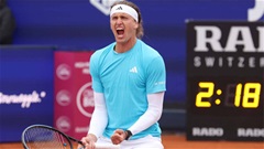 Cú tweener mãn nhãn đưa Alexander Zverev vào vòng hai Munich Open