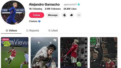 Hành động quái lạ của Garnacho dành cho MU