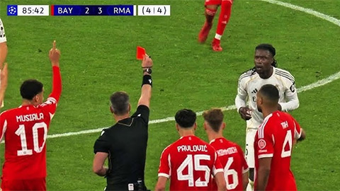 Camavinga lặp lại 'hành động ngu ngốc' như mùa trước báo hại Real Madrid