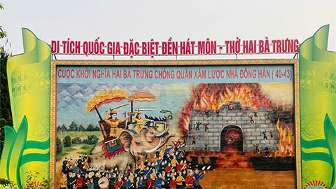 Đền Hát Môn - Dấu ấn lịch sử, nơi hào khí Hai Bà Trưng trường tồn mãi cùng thời gian và mỗi mùa lễ hội