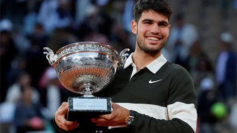 Roland Garros 2026 tăng tiền thưởng lên 72,1 triệu USD